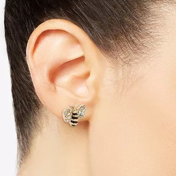 Betsy Johnson🐝 bumblebee earrings + gift box NWT - Picture 2 of 6